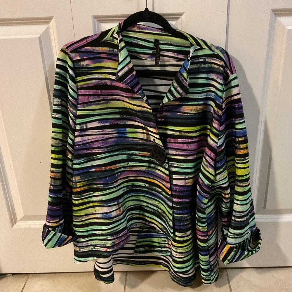 Colorful Striped Women's Blouse